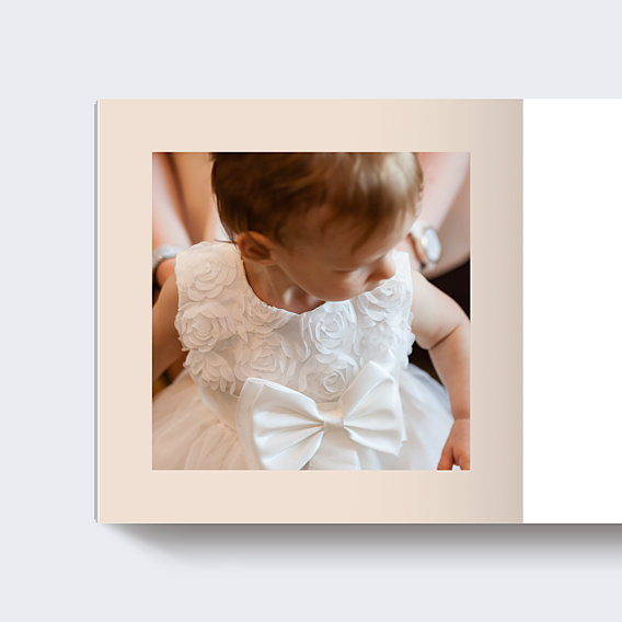 Album Photo Baptême Etiquette Poudrée