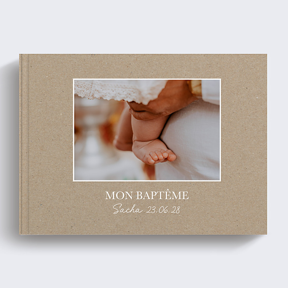 Album Photo Baptême Classique Kraft