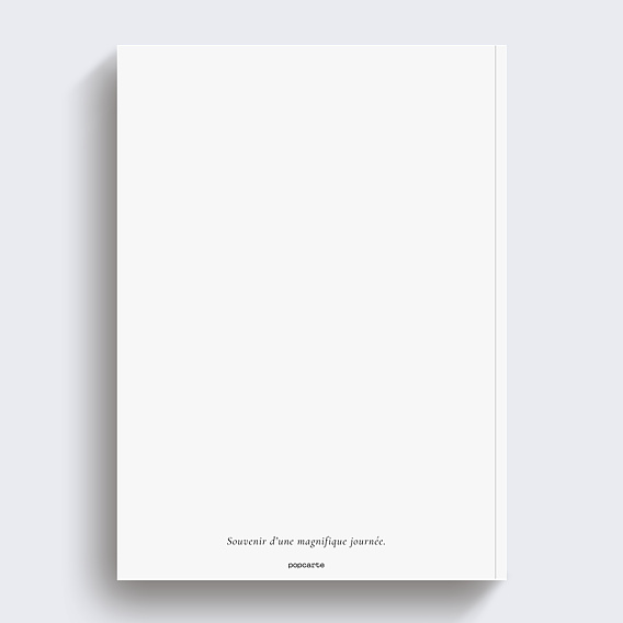 Album photo baptême Classique Étiquette Verso