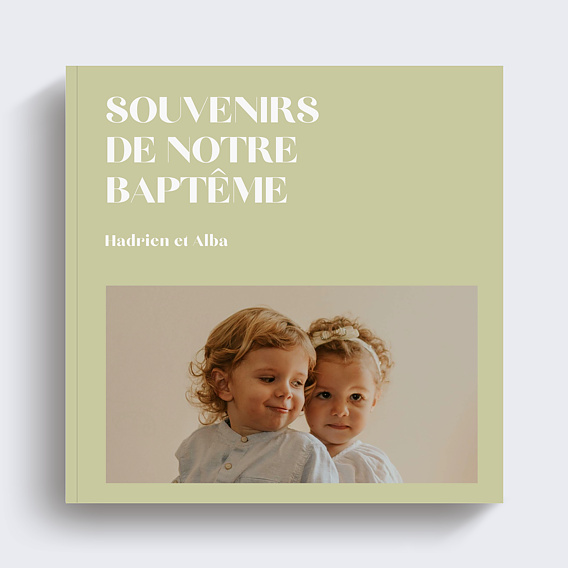 Album Photo Baptême Grand titre