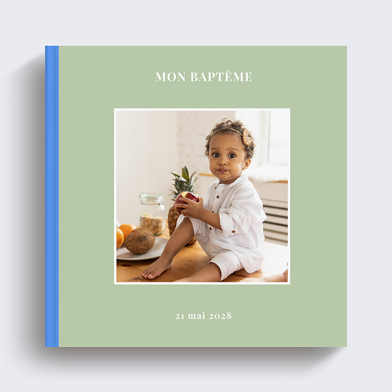 Album photo baptême Classique coloré Recto