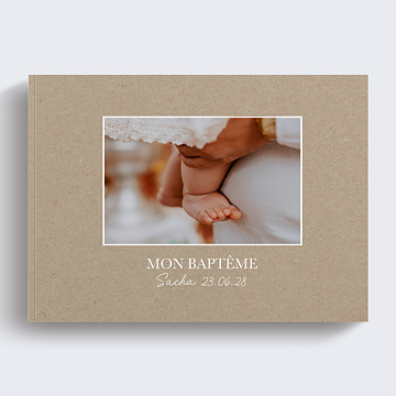Album Photo Baptême Classique Kraft