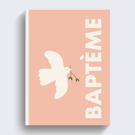 Album photo baptême Illustration Recto