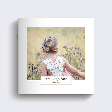 Album Photo Baptme Etiquette Poudre