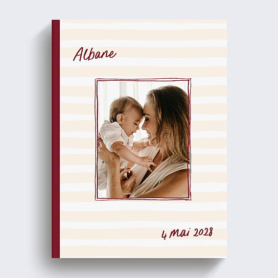 Album photo bébé Red notes