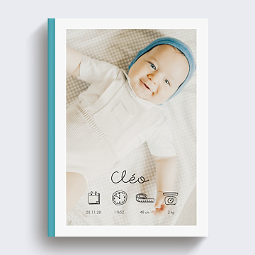 Livre de naissance personnalisé : stickers pour illustrer vos photos