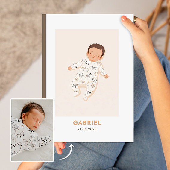 Album photo bébé Bébé en illustration vectorielle