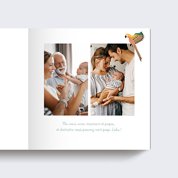 Album photo bébé Dans la Jungle