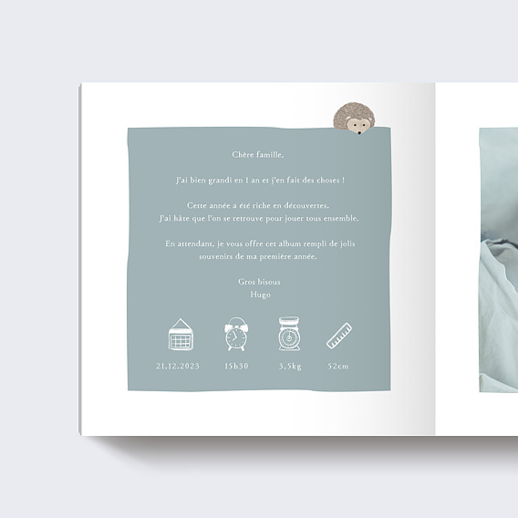 Album photo naissance Petite Prairie Page 1