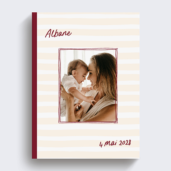 Album photo bébé Red notes