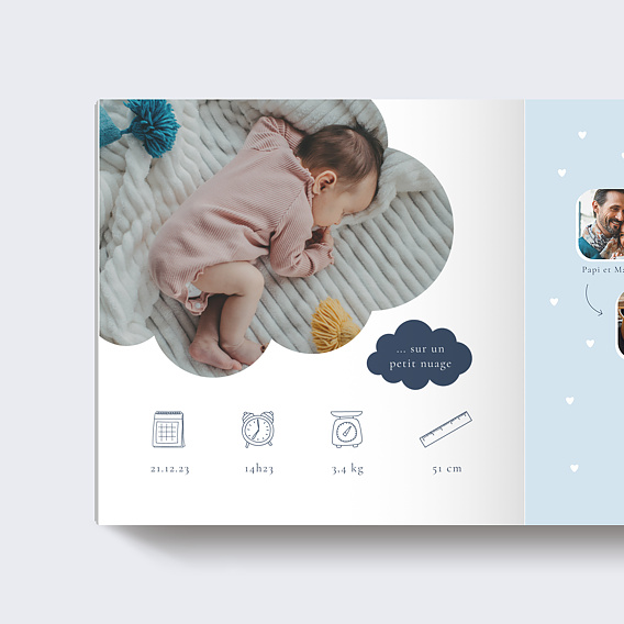 Album photo bébé Petit Nuage Page 1