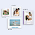 Album photo bébé Vichy lila