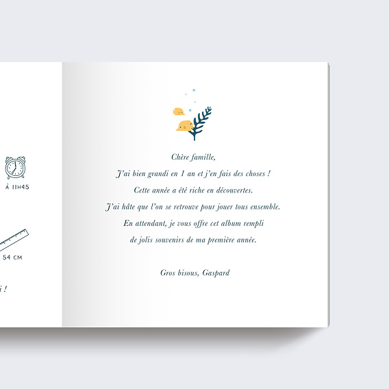 Album photo naissance Petit Poisson Page 2