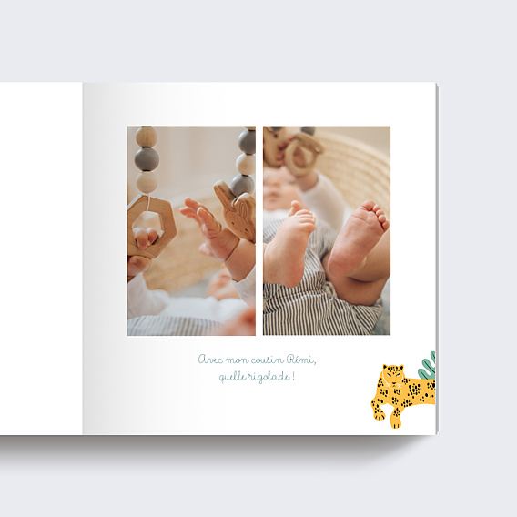 Album photo bébé Dans la Jungle