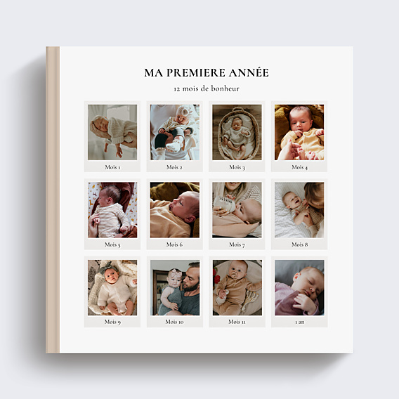 Album photo bébé Rétrospective 12 mois