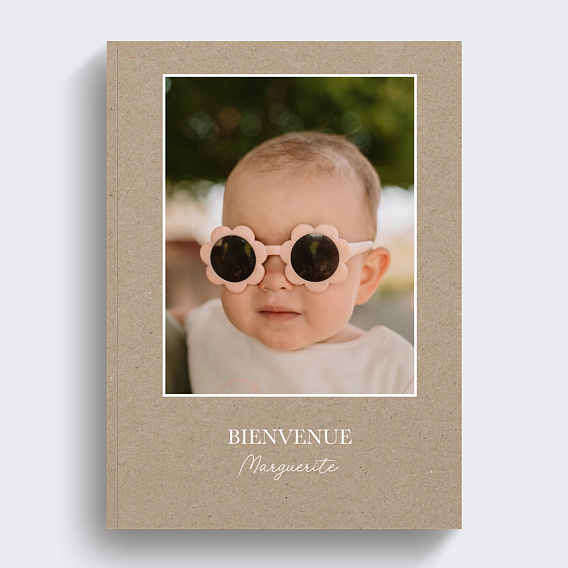 Album photo naissance Classique Kraft Recto
