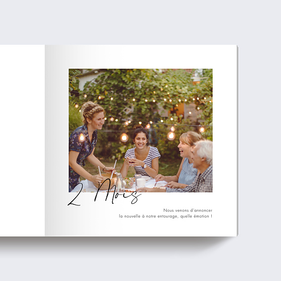 Album photo naissance Grossesse Calligraphie Page 4