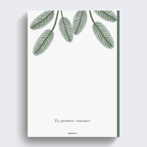 Album photo naissance Amis de la jungle Verso