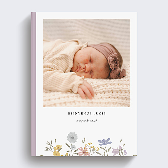 Album photo bébé Petites fleurs