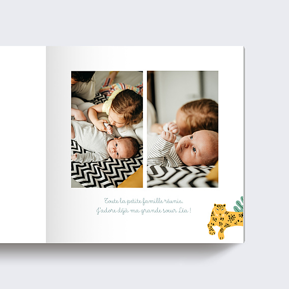 Album photo bébé Dans la Jungle