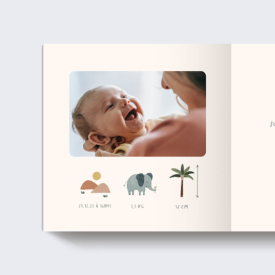 Album photo naissance Jolie jungle Page 1