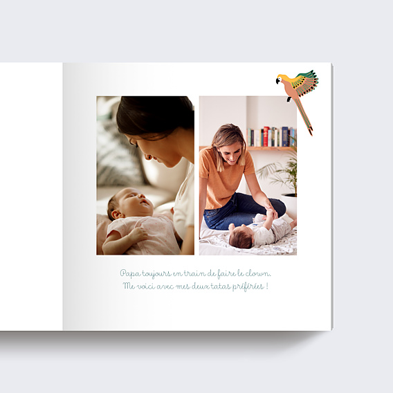 Album photo bébé Dans la Jungle