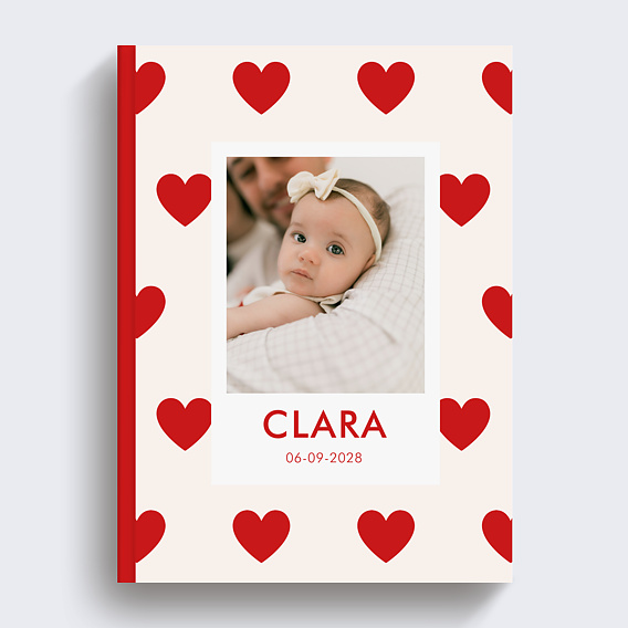 Album photo bébé 1001 cœurs