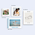 Album photo bébé Portrait line art détaillé