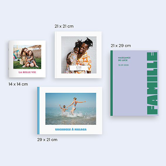 Album photo bébé Color bloc