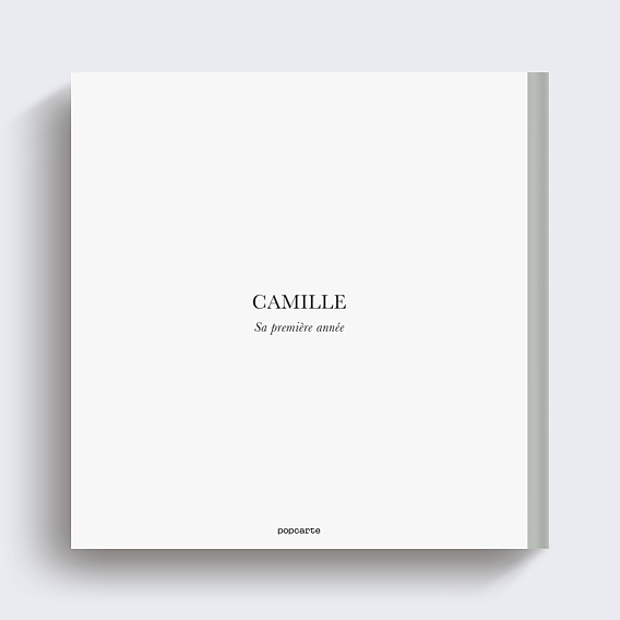 Album photo naissance Jolie lettrine Verso