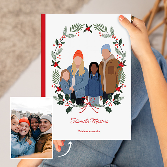 Album Photo Famille Couronne de Noël