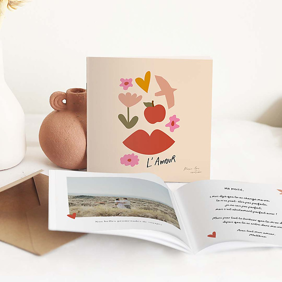 Album photo famille Marie-Lou Création x Popcarte - L'Amour