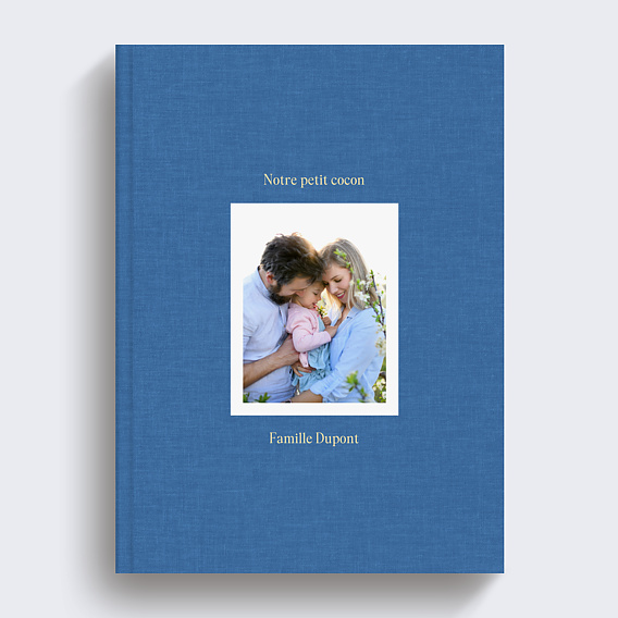 Album photo famille Tissu embossé et dorure