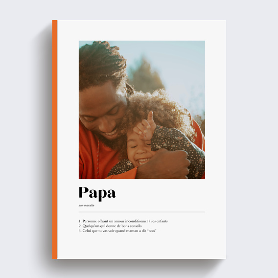 Album photo famille Grand définition papa Recto