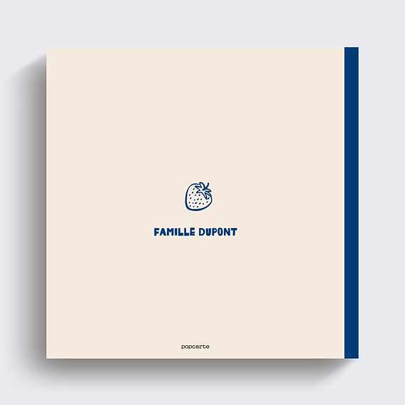 Album photo famille Rétrospective 4 saisons Verso