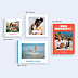 Album Photo Famille Color bloc rouge corail avec photo