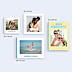 Album Photo Famille Color bloc vanille avec photo