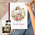 Album Photo Famille Portrait en aquarelle avec couronne champêtre