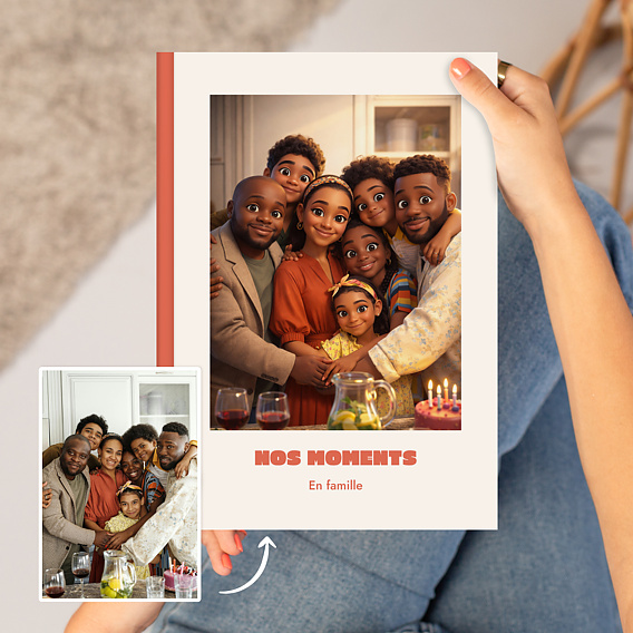 Album photo famille Portrait en film d'animation