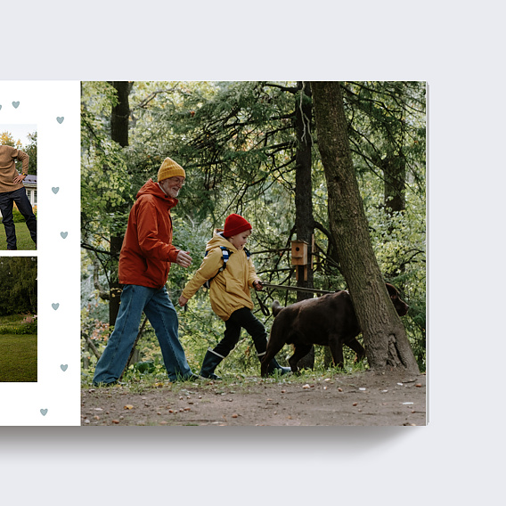 Album photo famille Amour en Fête Bleu Page 2