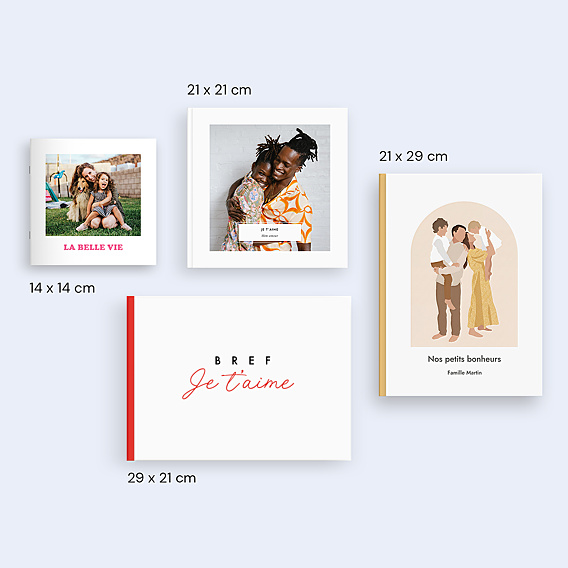 Album Photo Famille Je t'aime minimaliste