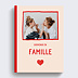 Album photo famille Cœur simple photo famille