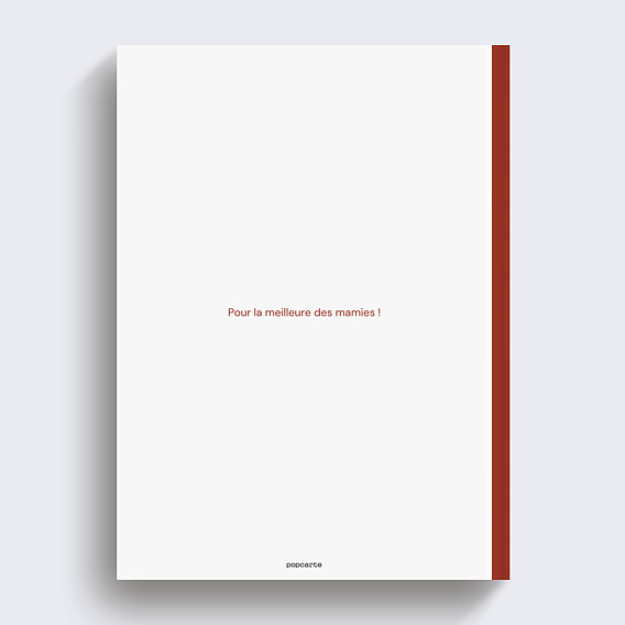 Album photo famille Mamie vertical Verso