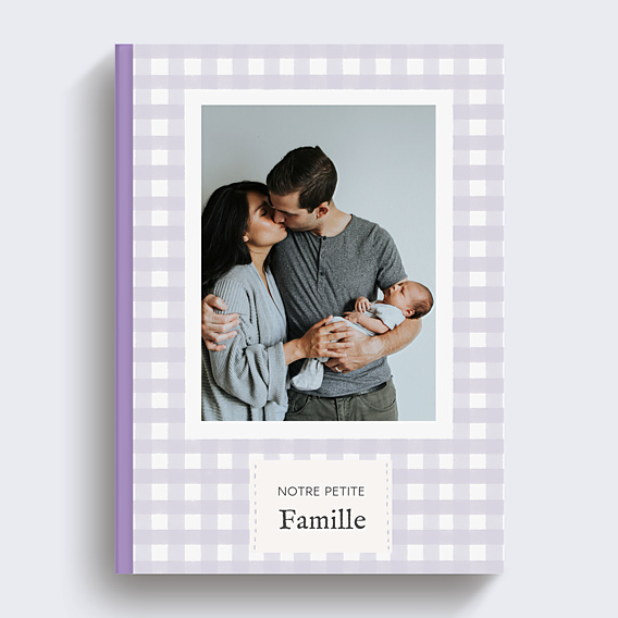 Album Photo Famille Vichy lila