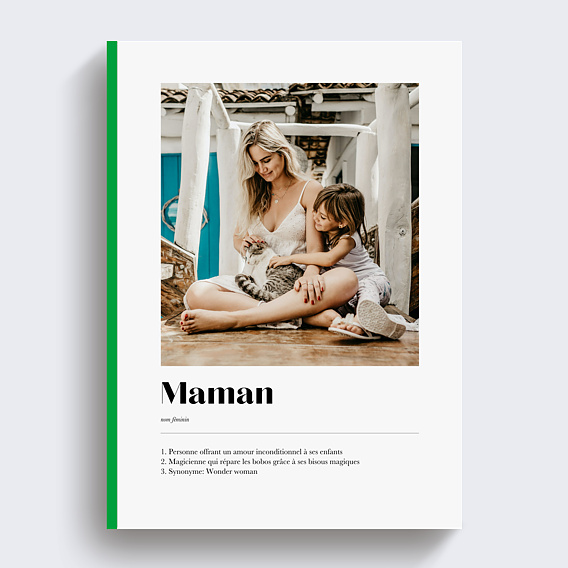 Album photo famille Grand définition maman Recto