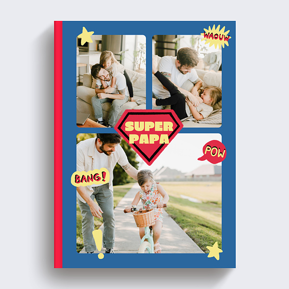 Album photo famille Papa héros