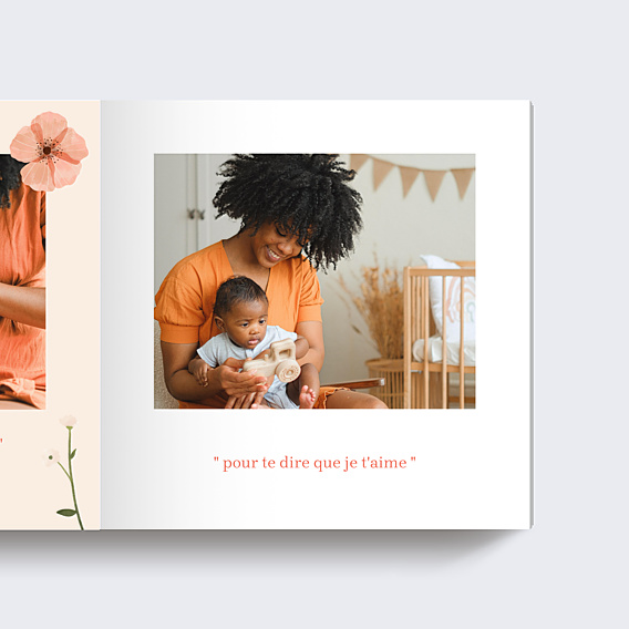 Album Photo Famille Fleurs aquarelles