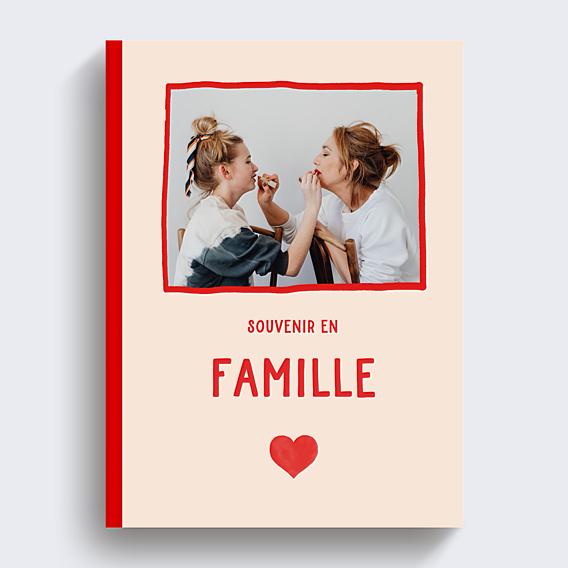 Album Photo Famille Cœur simple photo famille