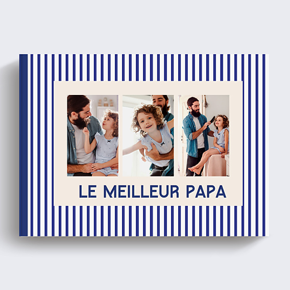 Album Photo Famille Traits bleus