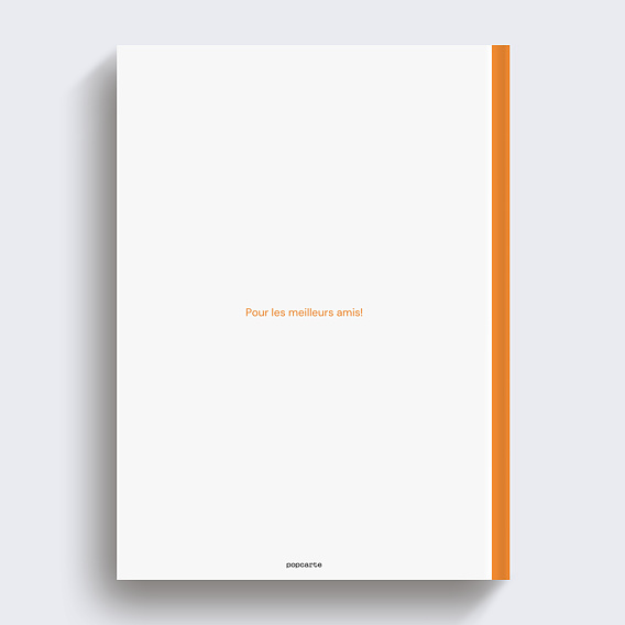 Album photo famille Amis vertical Verso